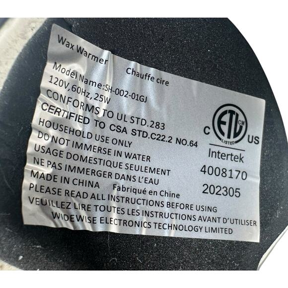 Gothic Spooky BLACK SKULL Electric Oil Wax Tart Fragrance Warmer Halloween 6" - Picture 9 of 9